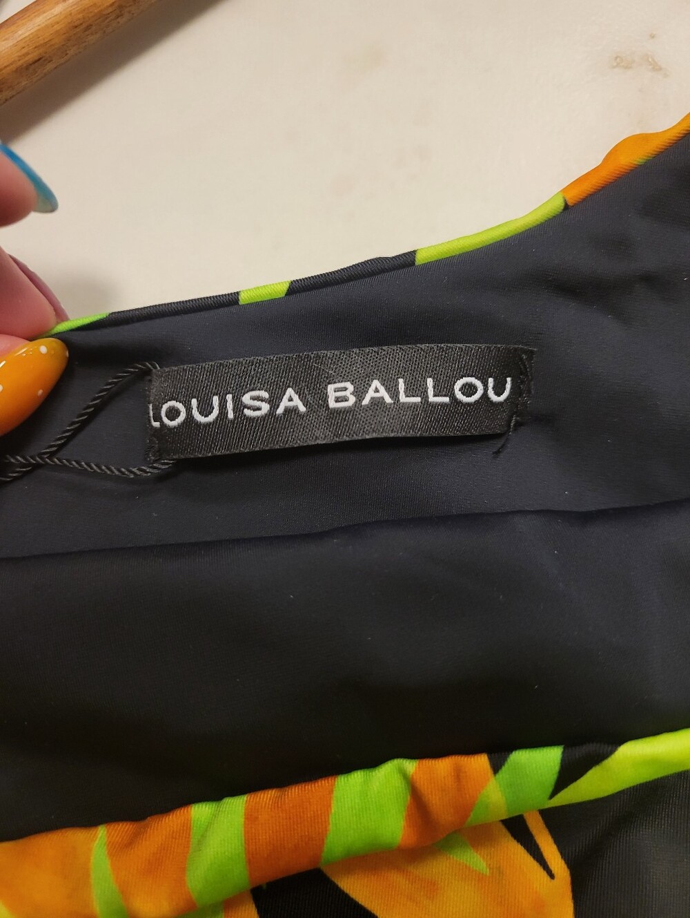 Louisa Ballou Sublime Flow One-Shoulder Floral Swimsuit size Small - Picture 2 of 10